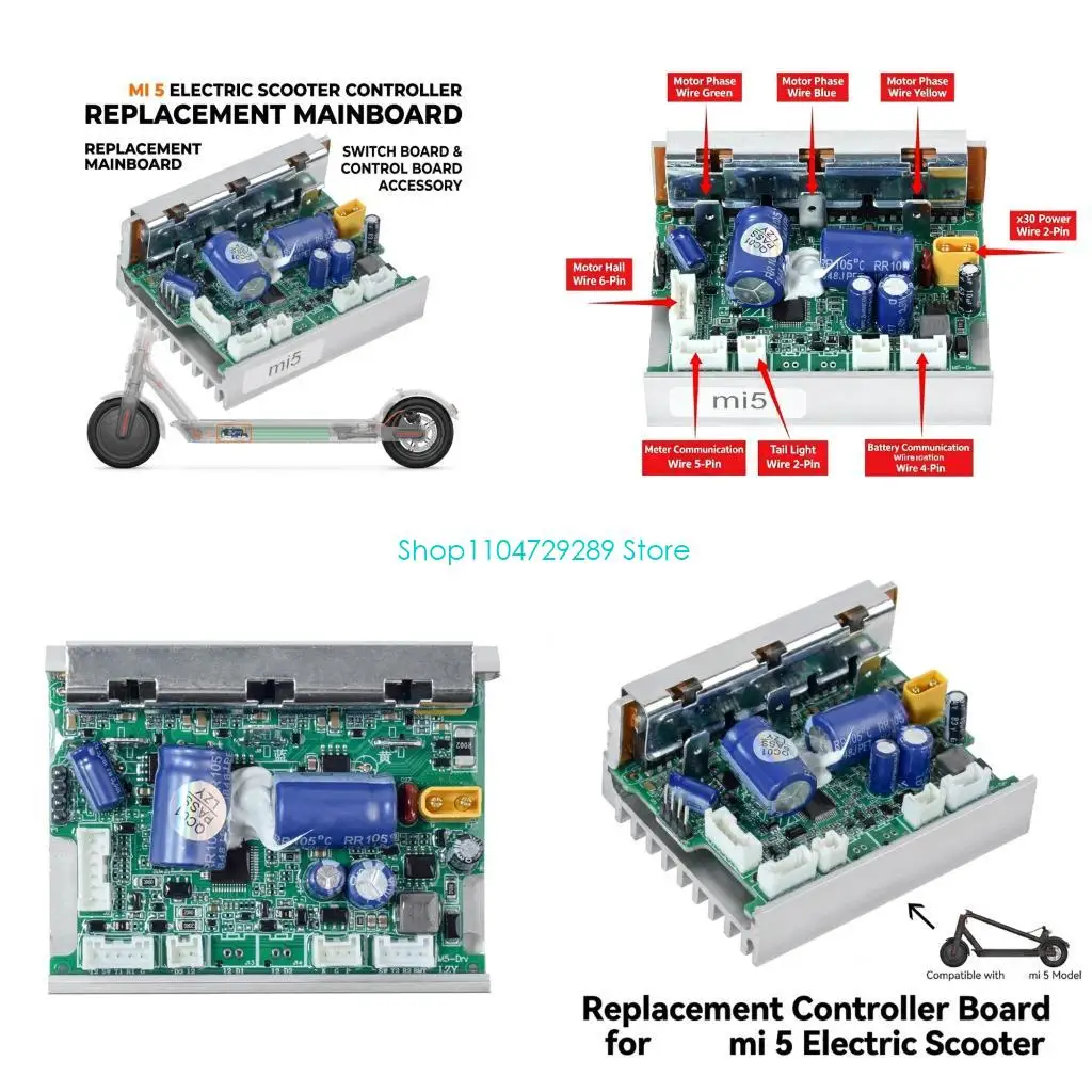 D8KE 350W Kickscooter E-Scooter Main Control Board for Routine Maintenance Use