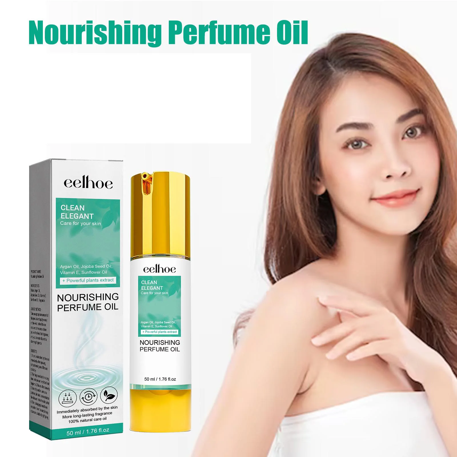 

EELHOE Glean Elegant Women's Fresh Perfume Long Lasting Fragrance Pheromone Scent Moisturize Skin Dating Perfumes for Daily Wear