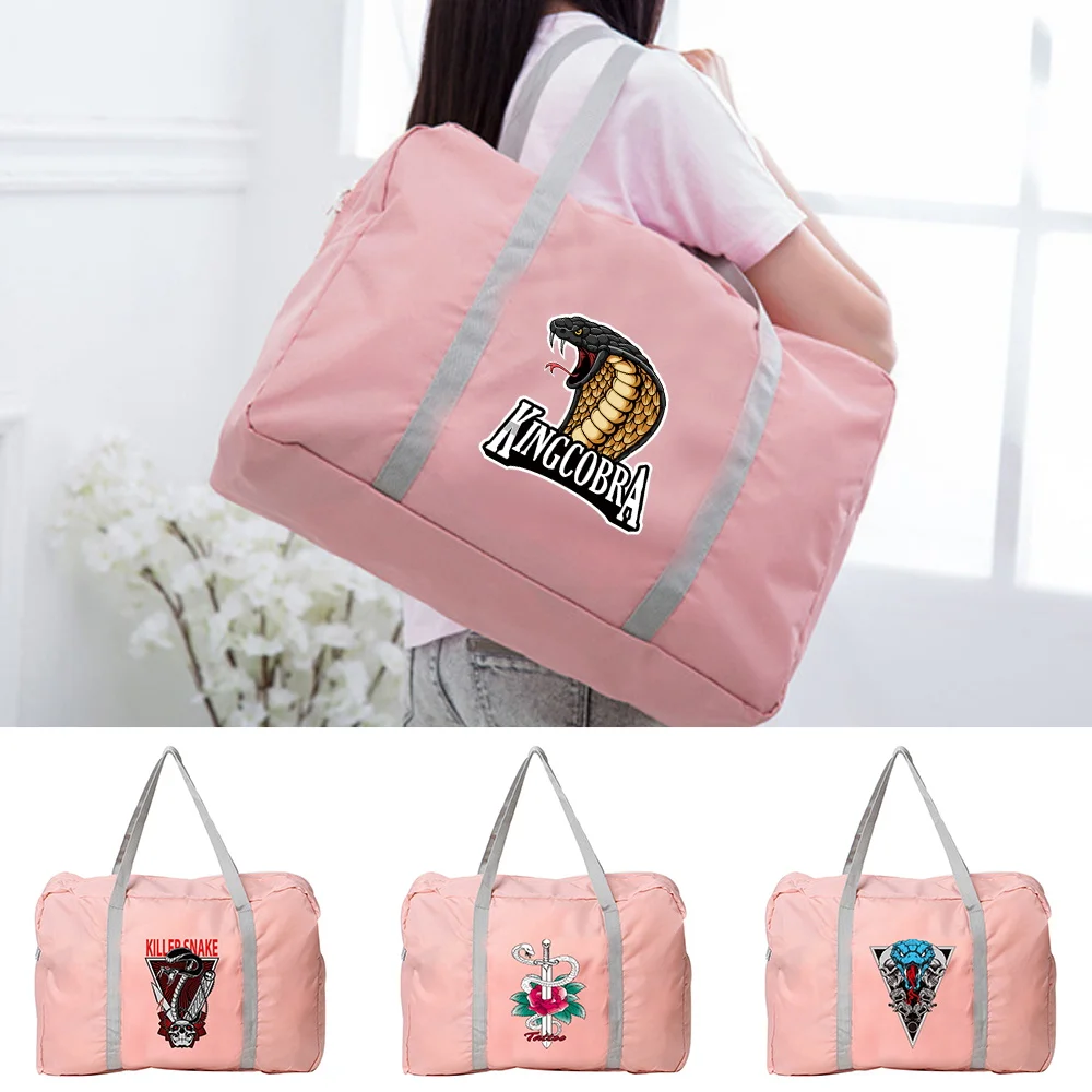 Bolsa de viaje para mujer, bolso de mano organizador para acampar al aire libre, serie Cobra, gran capacidad, plegable, con cremallera, accesorios