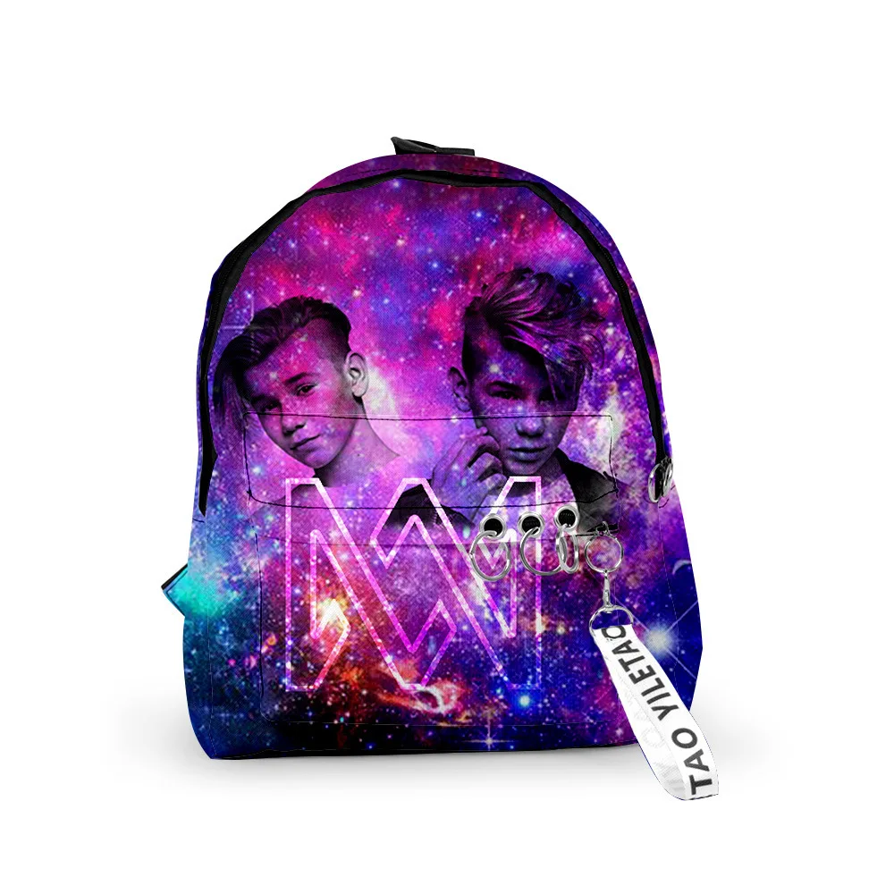 Trendy Popular marcus & martinus Backpack Boys/Girls pupil School Bags 3D Print Keychains Oxford Waterproof Small Backpacks