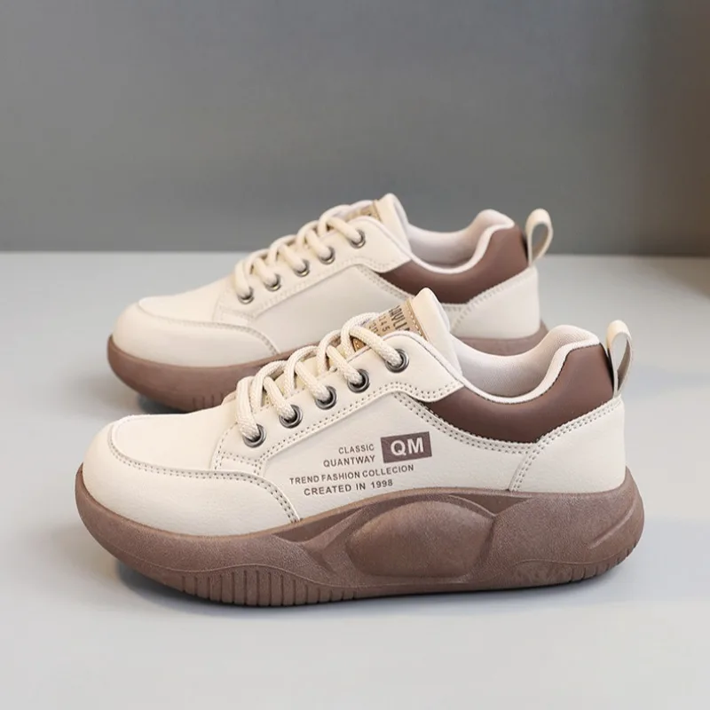 

2024 New Women's Shoes Platform Casual Sneakers Designer Round Toe Women Shoe Comfortable Student Vulcanized Shoe Tenis De Mujer