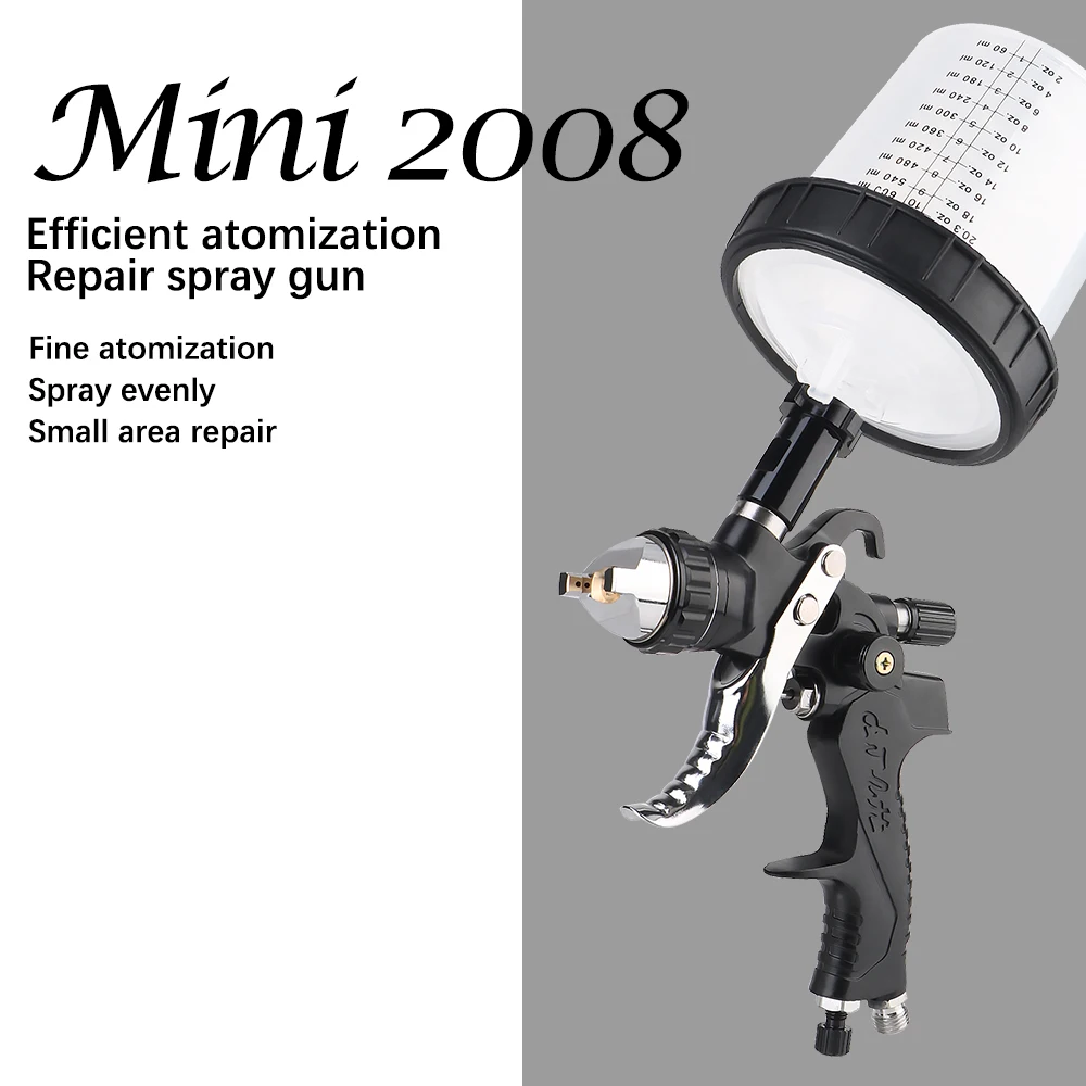 Car Paint Spray Gun Set Handle Spray Tool High Atomization Sheet Metal Repair Anti-Rust Paint Sprayer Pneumatic Sprayer Auto Air