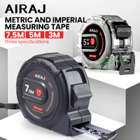 AIRAJ 3m/5m/7.5m Ft/Metric Tape Measure, High Precision Wear-resistant  Easy Read Measuring Measure Home Site Construction Tape
