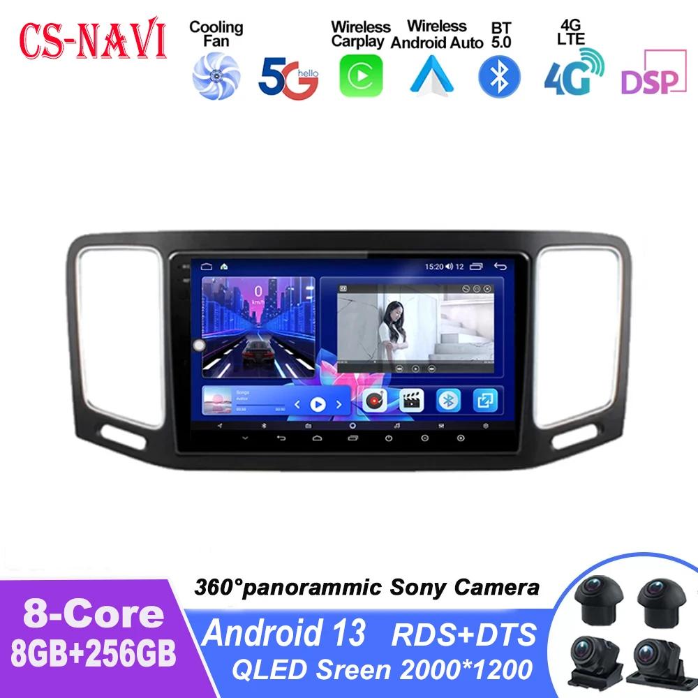 

9'' Android 13 Auto For Volkswagen VW Sharan 2012 - 2018 Navigation GPS Autoradio Car Stero Radio Player Multimedia Monitor Head