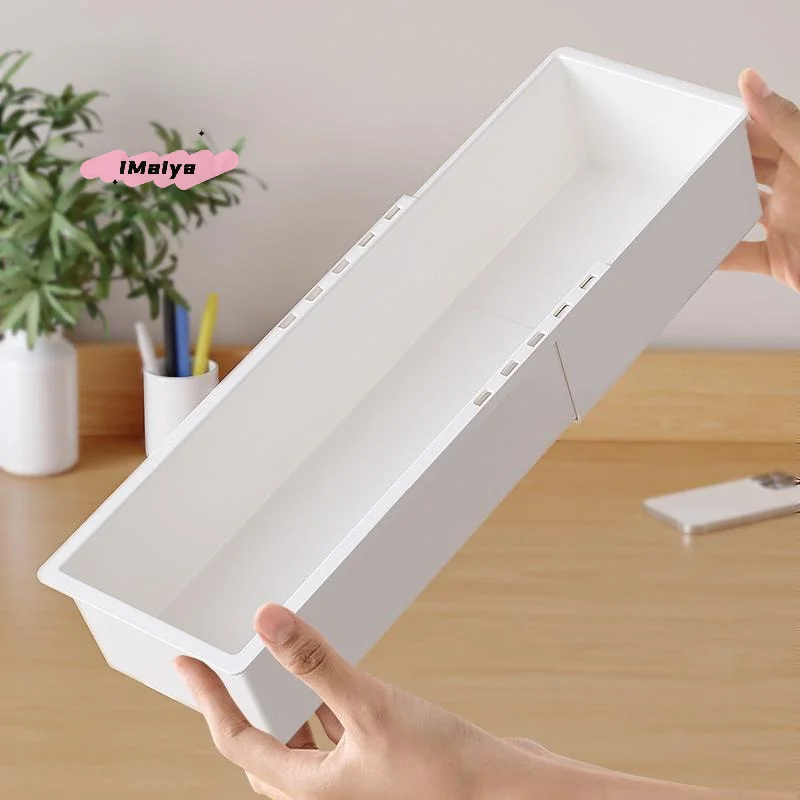 Organisateur de tiroir universel extensible en plastique durable multi-tailles pour maquillage, cosmétiques, commodes de chambre, rangement d'outils, bureau