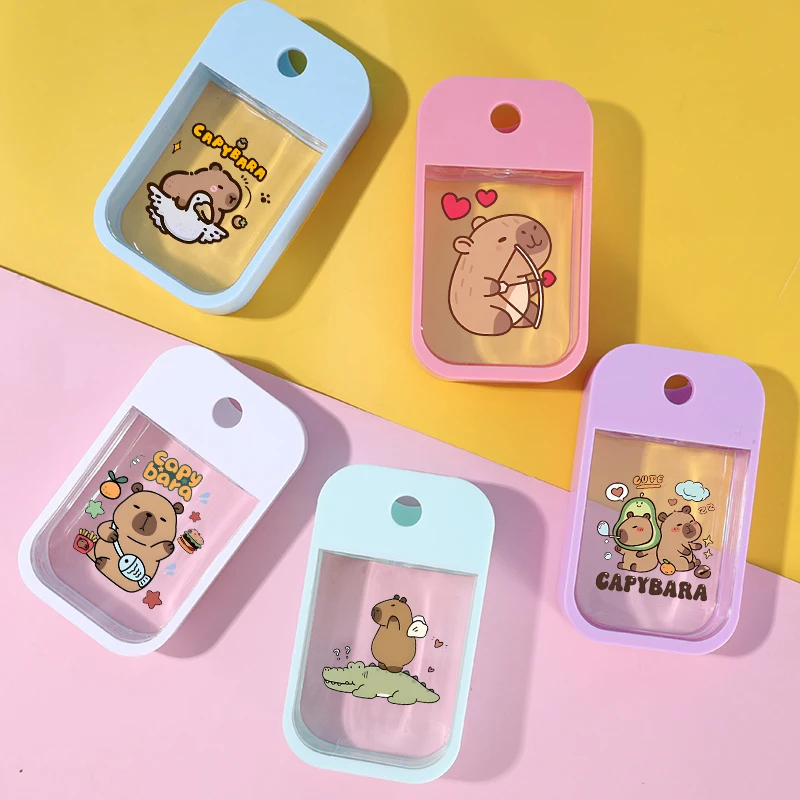 

Capybara портативный флакон для духов, белый, розовый, синий, 45 мл, распылитель водяного тумана для дезинфицирующего средства для рук, распылитель для полости рта, подарок