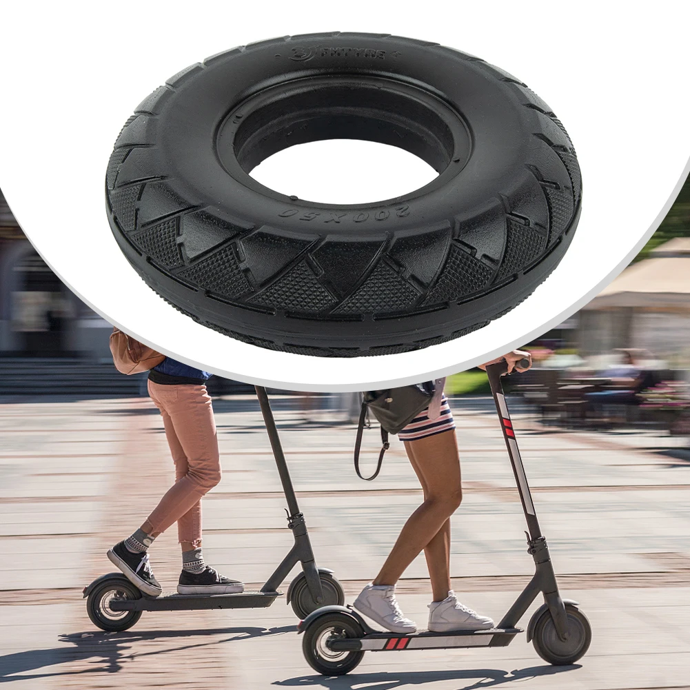 

8-дюймовый скутер, высокоэластичная твердая шина 200x50, противовзрывная резиновая шина без накачивания, запасные части для электрического скутера, аксессуары