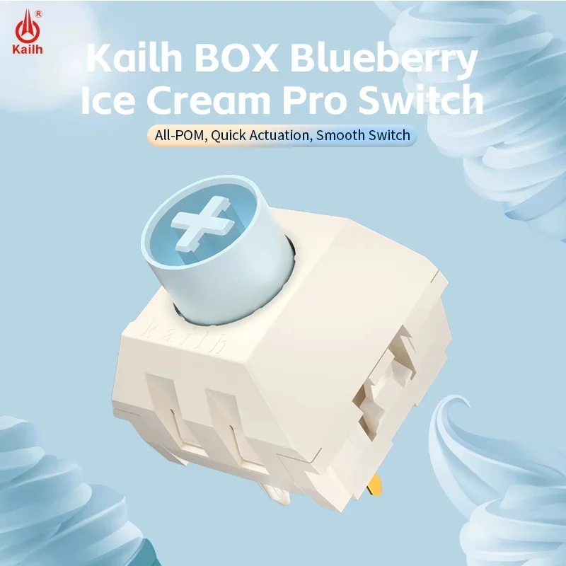 Kailh BOX Blueberry Ice Cream Pro Keyboard Switch Mechanical Switches Customized Hot Swap MX Switches for Gamer