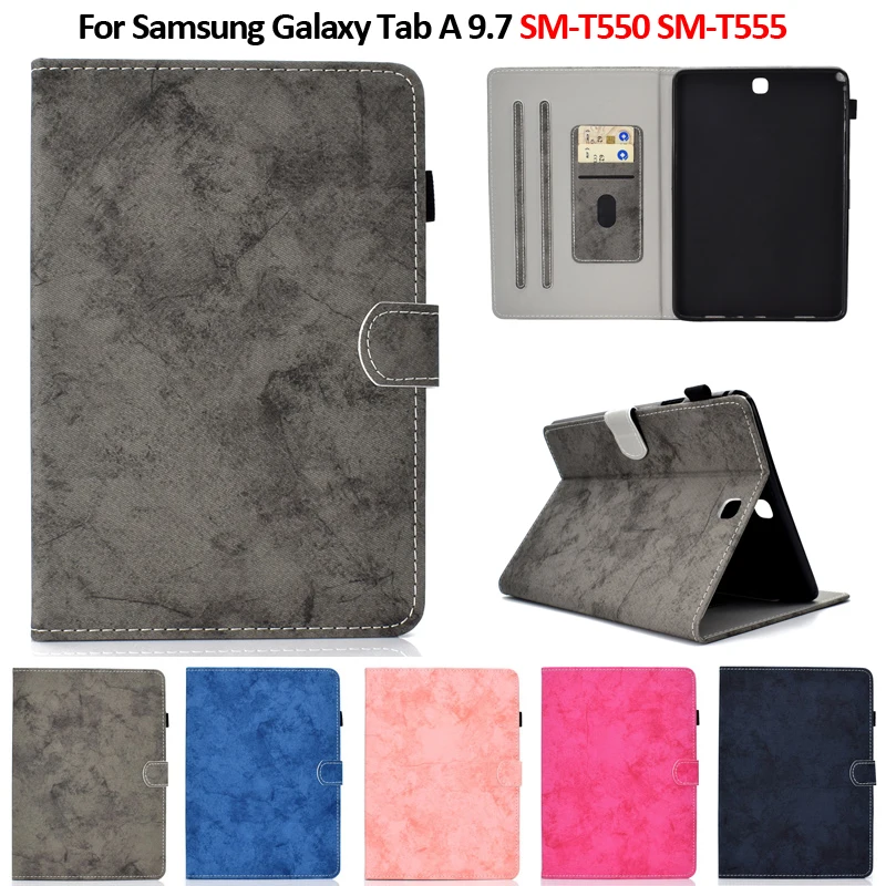 

Чехол для Samsung Galaxy Tab A 9,7 SM T550 T555 Магнитный кошелек-подставка для планшета Чехол для Galaxy Tab A 9,7 Чехол + ручка