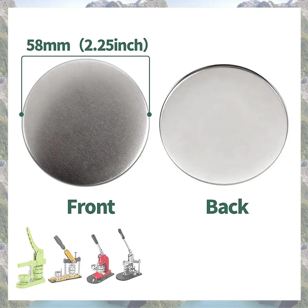 2025 Trend Blank Button Badge Parts For Button Machine 58Mm Button Parts, Circular Badge Blank Button Pins