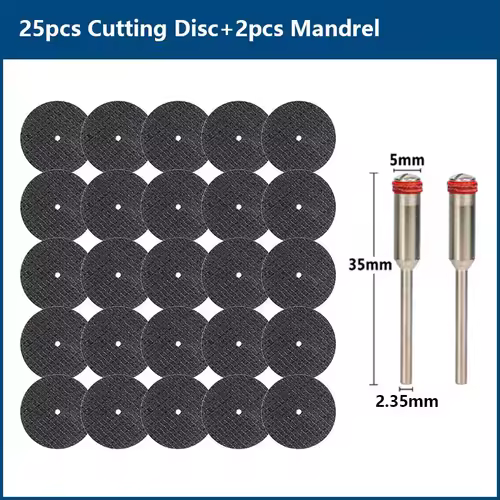 CMCP 32mm Abrasive Cutting Disc With Mandrels Grinding Wheels For Dremel Accesories Metal Cutting Rotary Tool Saw Blade - Image 11