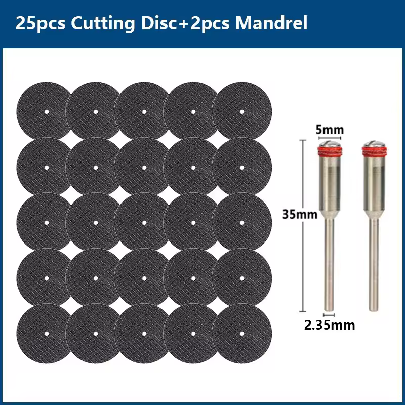 CMCP 32mm Abrasive Cutting Disc With Mandrels Grinding Wheels For Dremel Accesories Metal Cutting Rotary Tool Saw Blade - Image 11