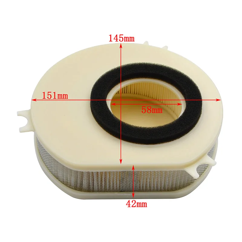 

Motorcycle Air Filter Intake Cleaner For Yamaha V Star 1100 XVS1100 Custom XVS 1100 XVS1100A XVS1100AT 5EL-14451-00 HFA4913