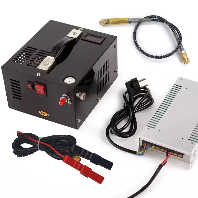 12V /220V to 12V Air Compressor Tire Inflator Portable Automatic Tire Pump 4500psi Air Pump with Pressure Gauge