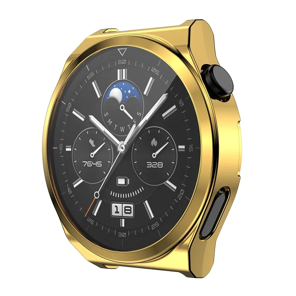 Full Screen Protector Case For Huawei Watch GT3 Pro 46mm TPU Protective Shell Bumper Cover