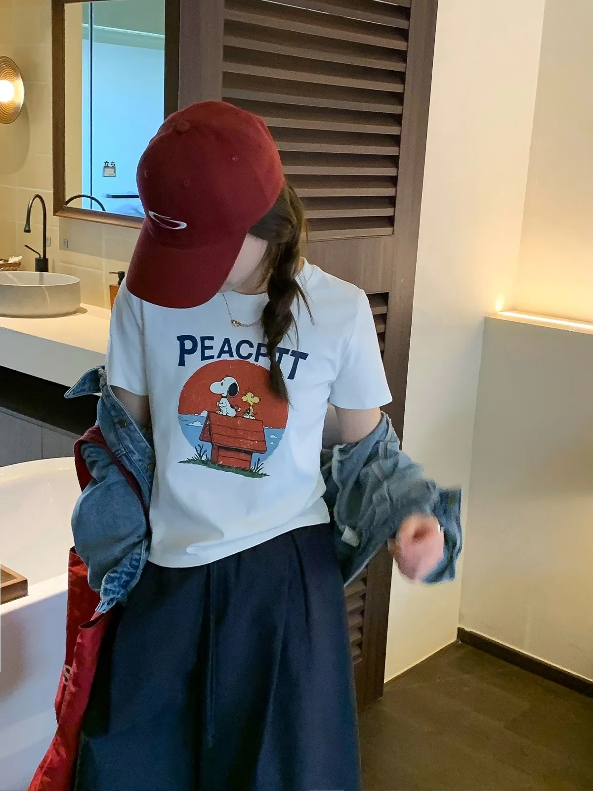 

Женская модная летняя футболка Love Devil Fish с коротким рукавом, круглым вырезом и мультяшным принтом, новый стиль, омолаживающий эффект