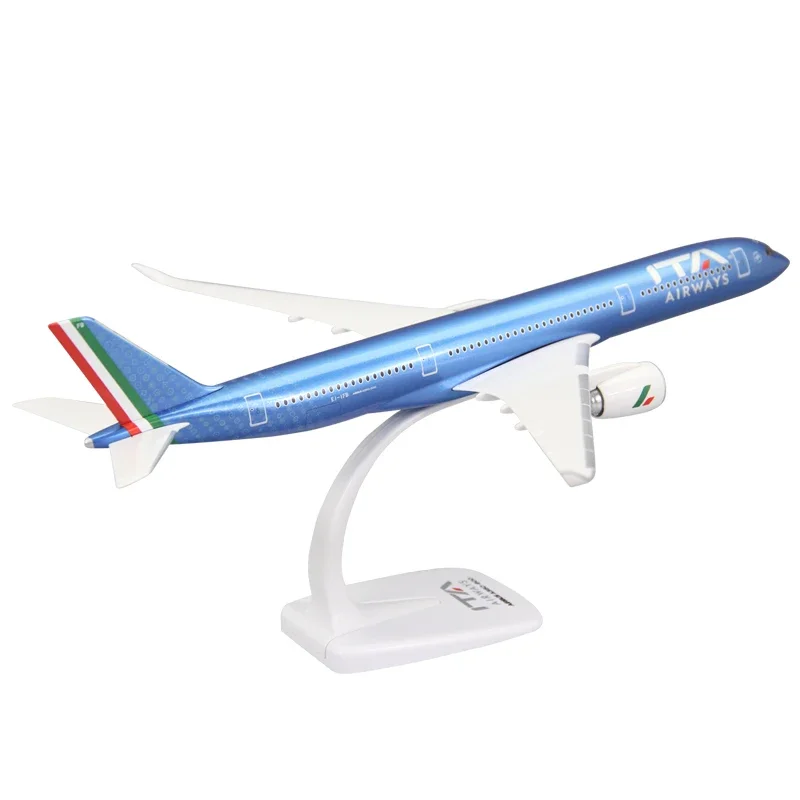 

New 1/200 Scale A350-900 Italy ITA Airline Aircraft Assembly Plane Model Airplanes Toy Collection Display Gits Fans With Stand