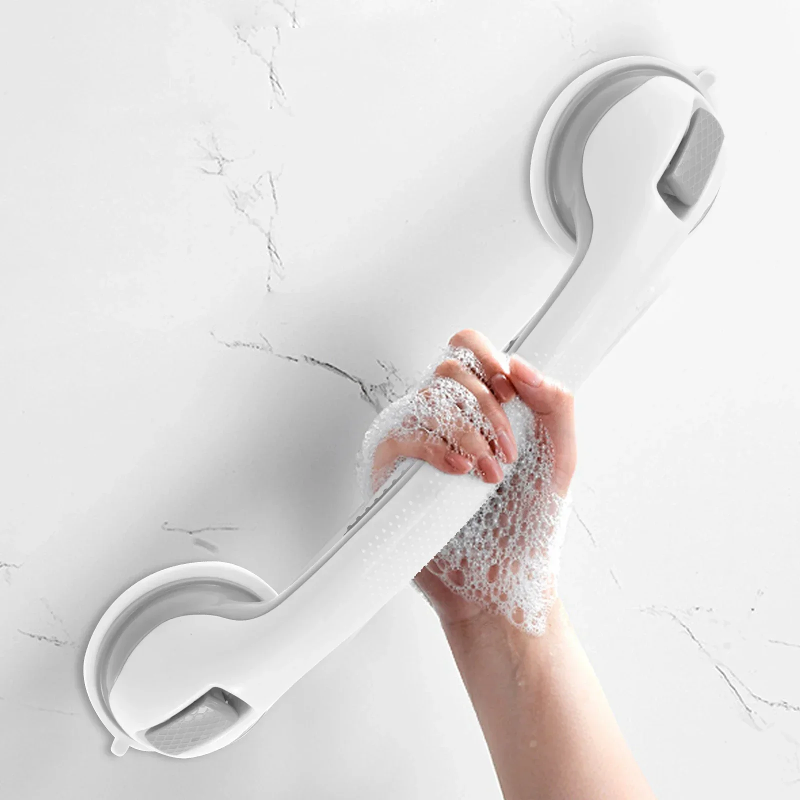 

2Pcs Shower Grab Bar Nonslip Shower Grab Handle Plastic Reusable Bathtub Grab Handle Removable Bathtub Grabbar for Home Bathroom