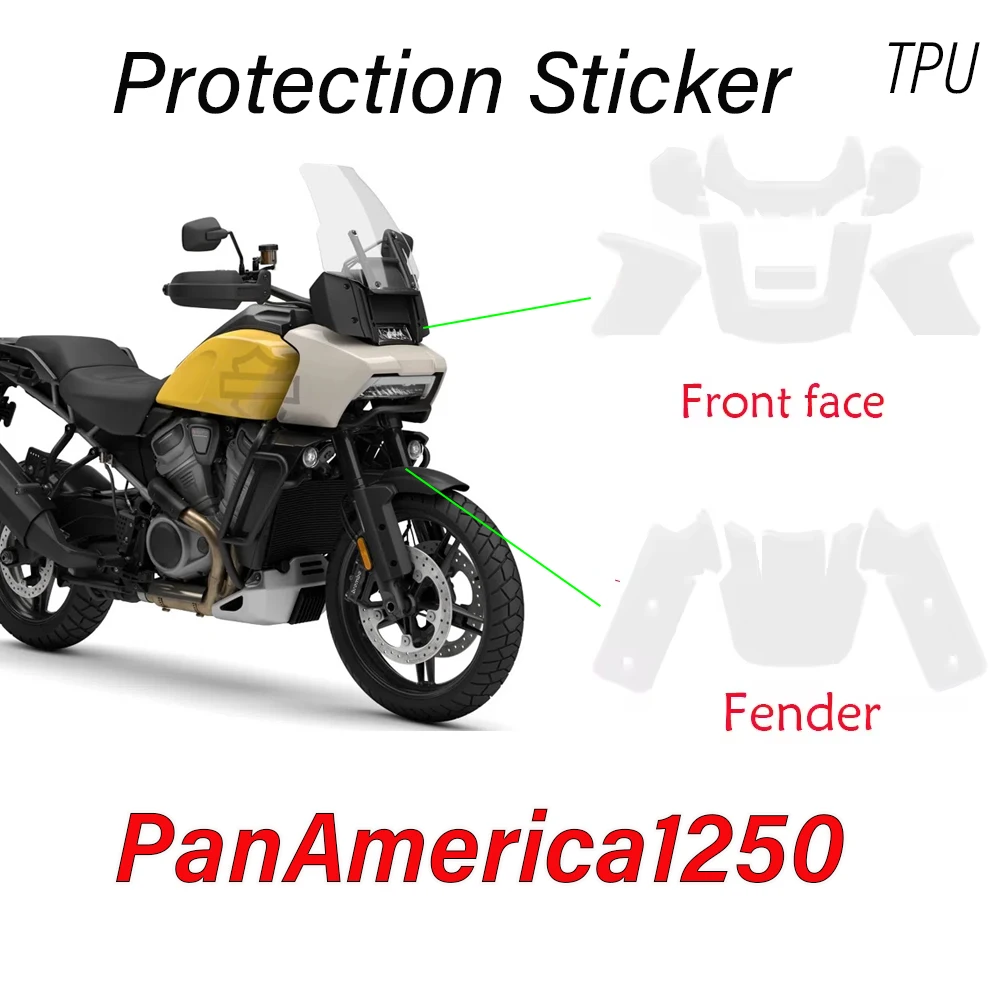 For PanAmerica1250 Special TPU PPF Protection Sticker For Harley PA1250S Fairing Handguard Invisible cover kit