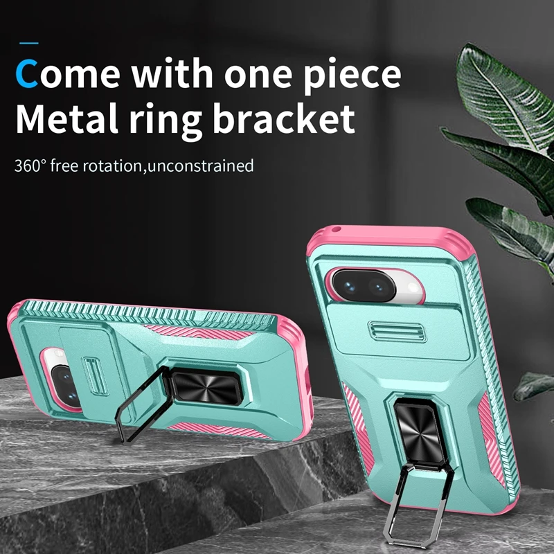 Pixel 9 A حافظة حامل حلقي من الدرجة العسكرية لهاتف Google Pixel 9A 8A 7A 7 8 9 10 Pro XL عدسة الكاميرا غطاء منزلق Pixel9A الوفير #2