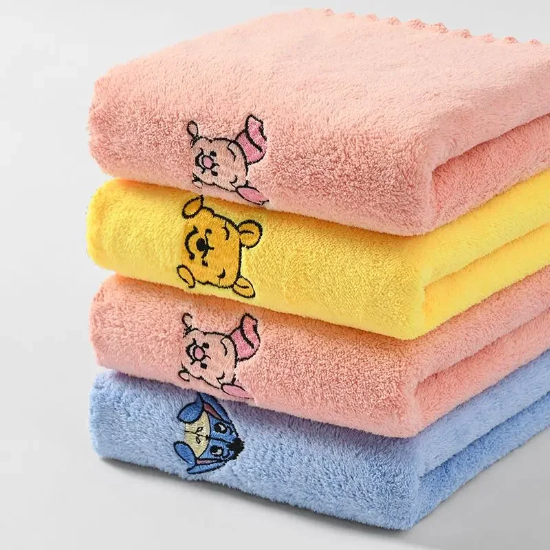 Disney 3pcs A Set Winnie The Pooh Coral Fleece Face Towel Absorb Water Furniture Towel Piglet Pig Party Child Gift