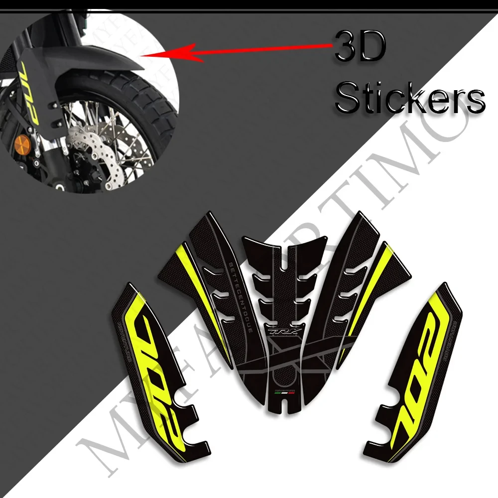 Motorcycle For Benelli TRK 702 X 702X Adventure 2023 2024 Protector Tank Pad Side Grips Gas Fuel Oil Kit Knee Stickers Decals