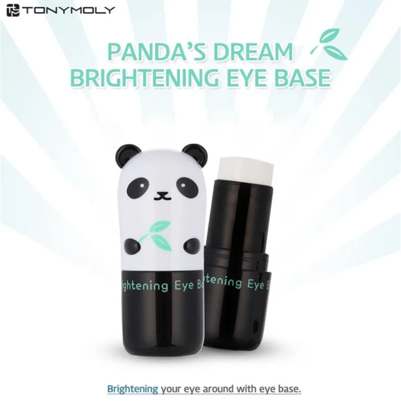 TONYMOLY Panda\'s Brightening Eye Base 9g Whitening Eye Cream Eye Care Concealer Remove Dark Circles Puffiness Korea Cosmetics