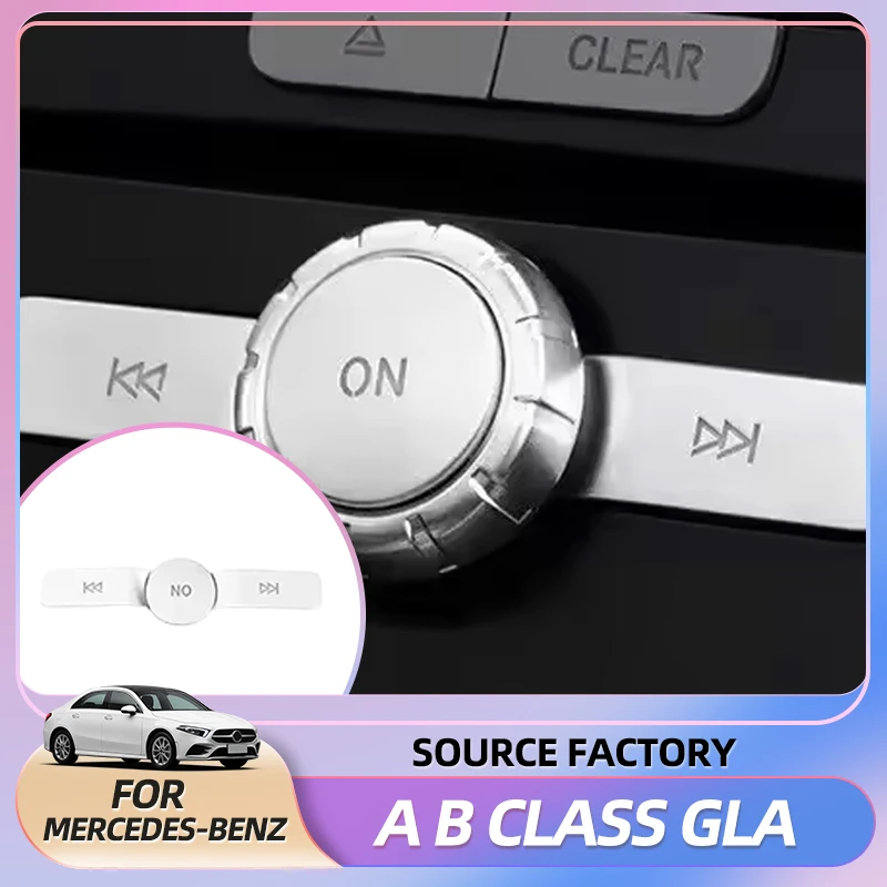 

Эмблемы на центральную консоль автомобиля, CD, мультимедийные кнопки, наклейки, накладка для Mercedes Benz A B Class GLA 250 CLA CLS GLE GLS W176