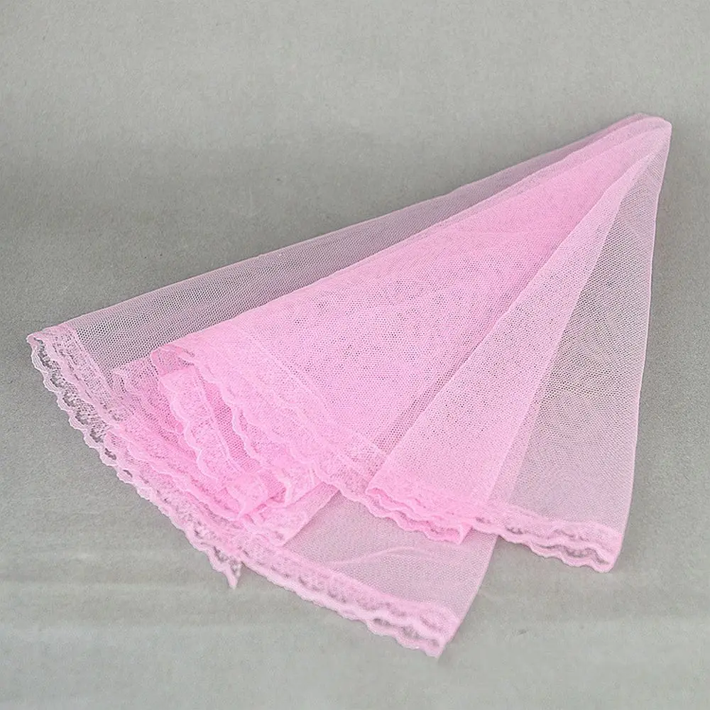 

Dolls Accessories Headwear Doll Veil Bridal Headdress Doll Lace Veil Round Long Doll Wedding Veil DIY Toys