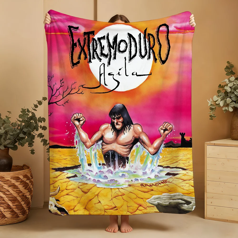

Rock Blanket Soft Band Warm Furry E-ExtremoduroS Throw Super Kids Toys Bed HN Sofa Car Cradle