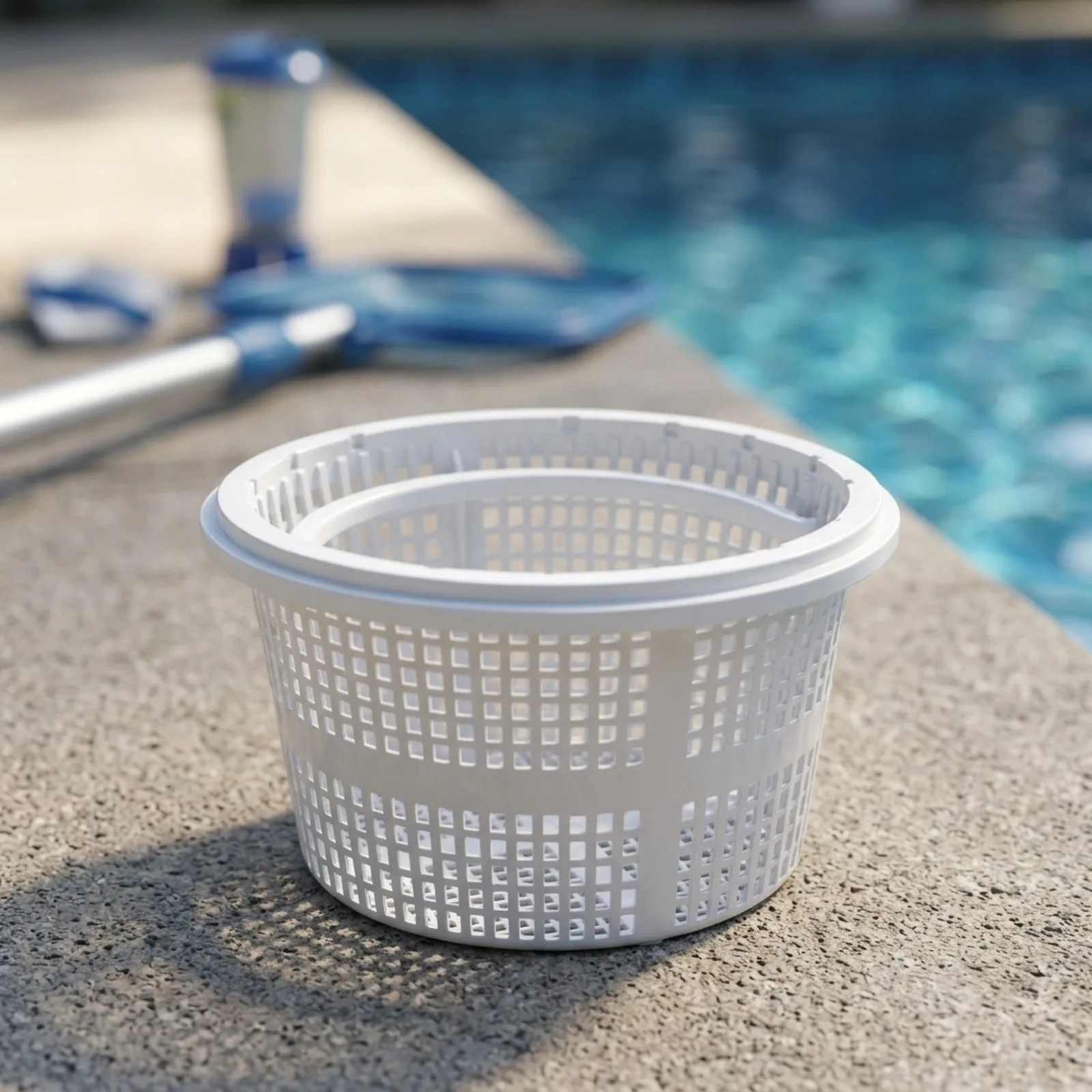 Skimmer Net Replacement Pool Skimmer Basket For Summer Pool Cleaning Efficient Dirt Collection For In-ground Pools