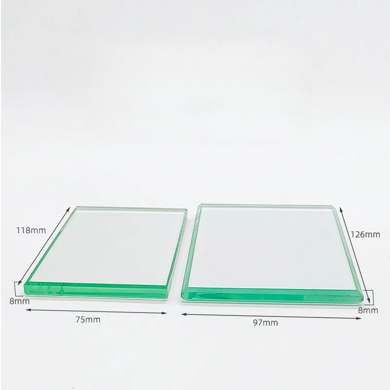 1pcs Dental Glass Mixing Tray 8mm Glass Ionic Cement Mixing Plate Edge Grinding Smooth Non-stinging Dental Glass Mixing Plate