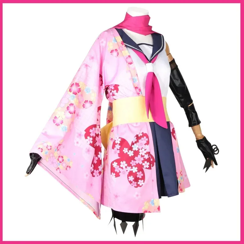 أنيمي لعبة الأزرق الأرشيف كودا إيزونا تأثيري حلي ثوب الكيمونو الياباني JK تنورة عباءة شعر مستعار امرأة مثير كرنفال حفلة البدلة ob;8