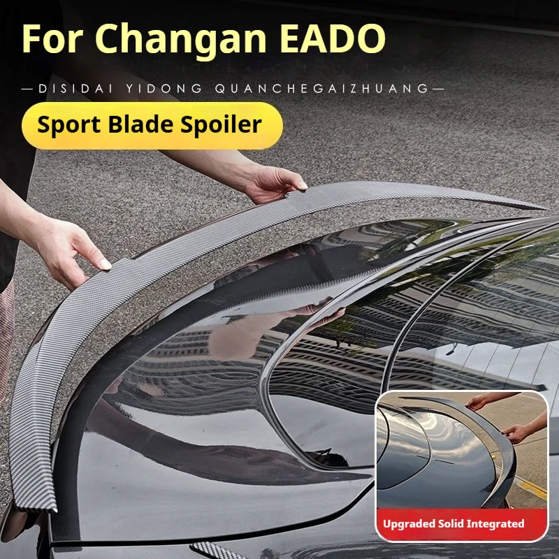 

For 2026 Changan EADO Lamore EADA Glossy Black Sports spoiler ABS Car Rear Trunk Roof Wings Spoiler ABS Material Accessorie