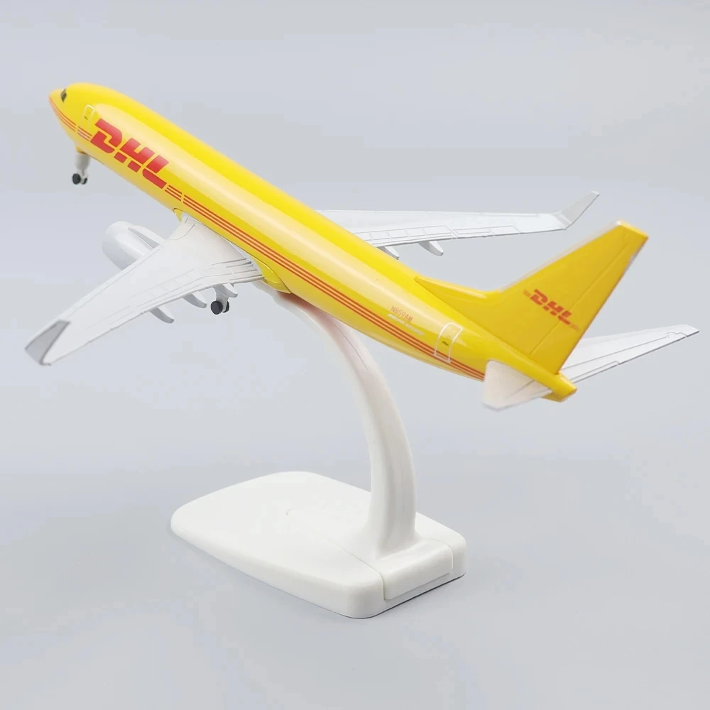 20 سنتيمتر DHL B737 الخطوط الجوية دييكاست مقياس 1/400 ثابت سبيكة نموذج طائرة طائرة معدنية مع عجلة الطيران جمع هدية العرض #4