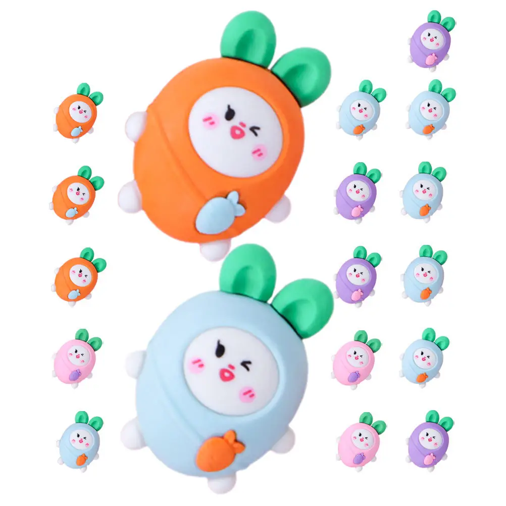 

20 шт. милых ластиков в форме морковки, мягкие мини-ластик-картофельки для канцелярских принадлежностей, пасхальных подарков, оптовые аксессуары для класса