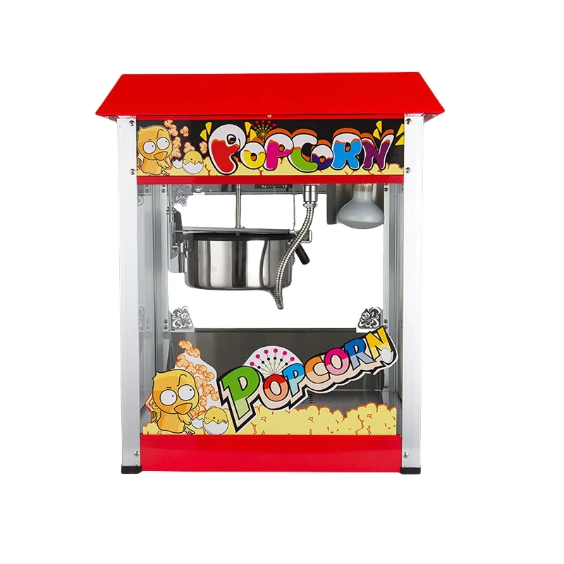 Máquina de Palomitas Eléctrica Comercial Automática Profesional 220V, Palomitera para Panaderías, Cines y Vendedores Ambulantes