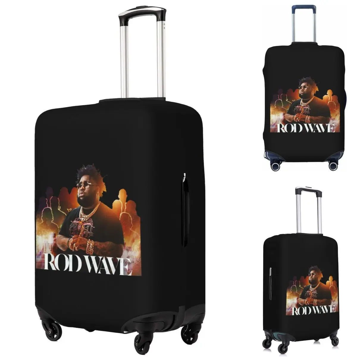

Rod Wave Suitcase Cover Protection Elastic Travel Luggage Protector Covers for 18-32 Inch