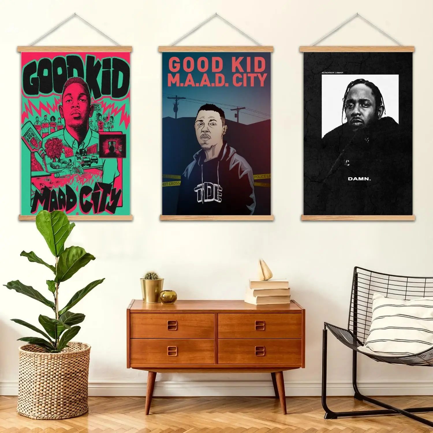 good kid maad city Framed Wall Painting Canvas Art Poster, Wall Art  Modern Family Bedroom Decor Posters,Decorative painting