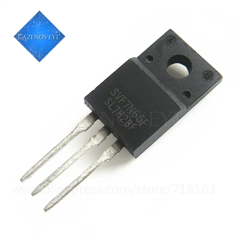 10pcs/lot SVF7N65F SVF7N65 7N65 7A 650V TO-220F In Stock