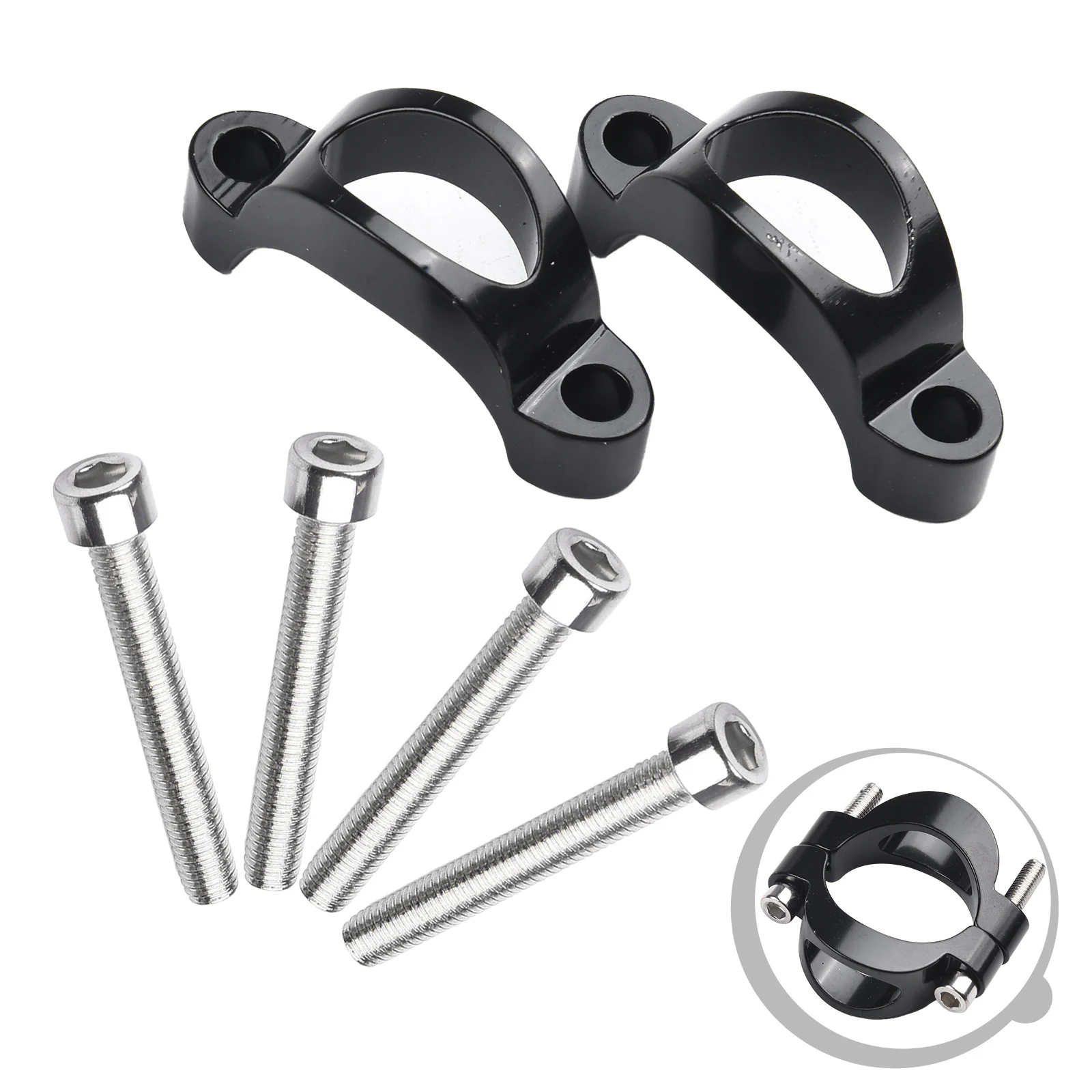 

Bicycle Riser Spacers for TT Handlebar 31 8mm Alloy Height Adjustment with M5 Screws Perfect for Competitive Cyclists