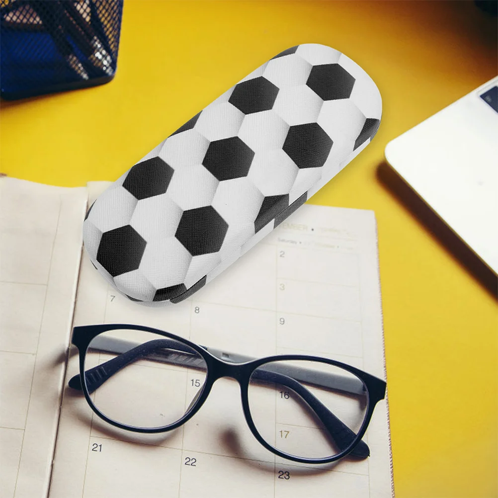 

4pcs Eyeglasses Case Portable Fashionable Football Pattern Glasses ganizer Sunglasses Travel Case Protective Storage