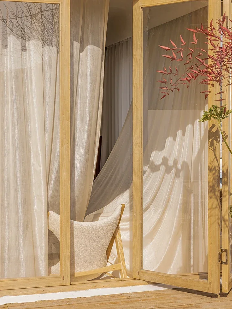 

Healing Gauze Curtain French Light Luxury Phantom Yarn Living Room Bedroom Balcony Shading Streamer Gilt Net Red Dream Curtain