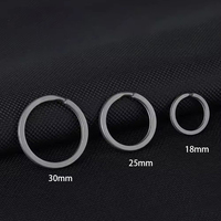 2PCS/lot Colorful Titanium Alloy Key Ring EDC Outdoor Small Tool Ultralight Titanium Keyring Accessories No Rust