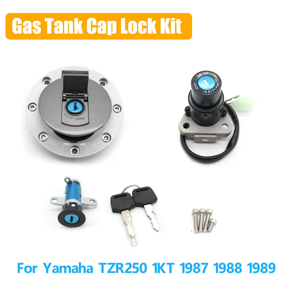 

Комплект замков зажигания, крышки топливного бака и замка сиденья для мотоцикла Yamaha TZR250 TZR 250 1KT 1987 1988 1989