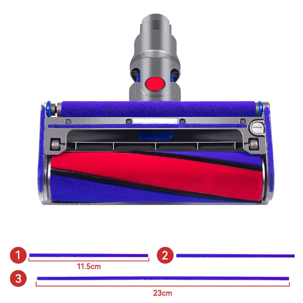 6 SZTUK do odkurzacza Dyson Elektryczna szczotka podłogowa Naklejka V7V8V10V11 Miękki pluszowy pasek Akcesoria