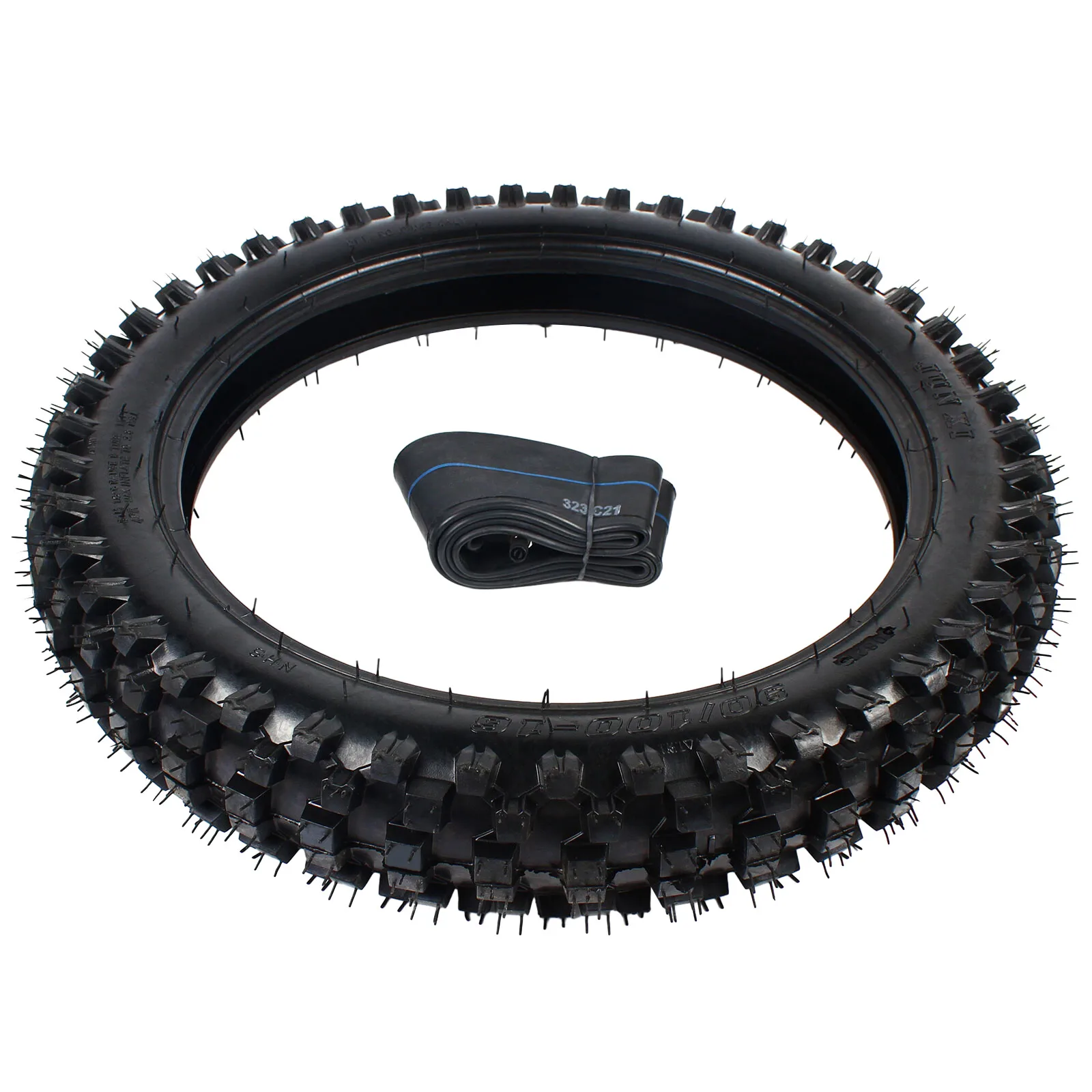 70/100-19 フロントタイヤ + チューブセット ホンダ ダートバイク KX100 CRF150 新品