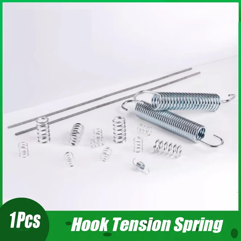 

1~5 Stainless Steel Open S Hook Tension Spring Tensile Springs Galvanized Stretching Spring Wire Diameter 1.8mm Length 50~340mm