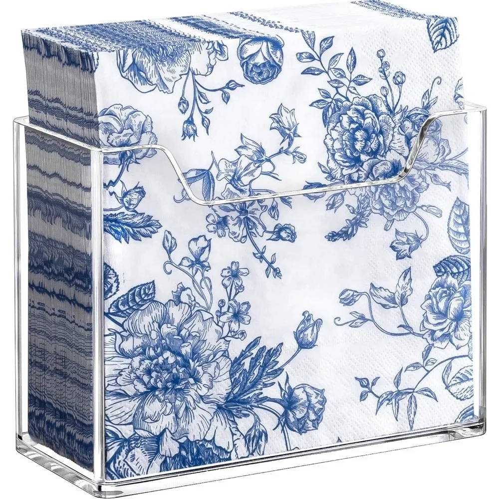 

Acrylic Napkin Holder Table Decor Vertical Hand Towel Holder Clear Storage Organizer Transparent Storage Box For Guest