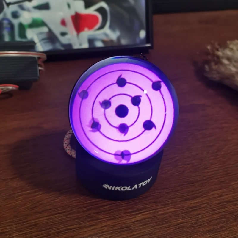 新しいナルトサスケが書いた輪眼LEDナイトライトクリスタルボール